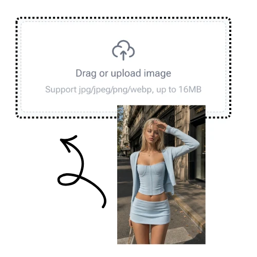AI Bikini Generator Step 1: Upload a Person Photo