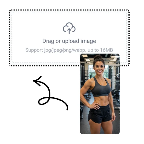 AI Fat Filter Шаг 1: Загрузите изображение