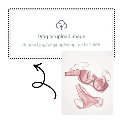 AI Lingerie Generator Step 1 Upload