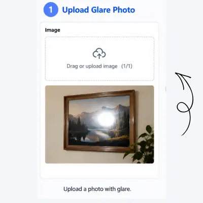 PhotoGPT AI Photo Glare Remover howToUseContent step1