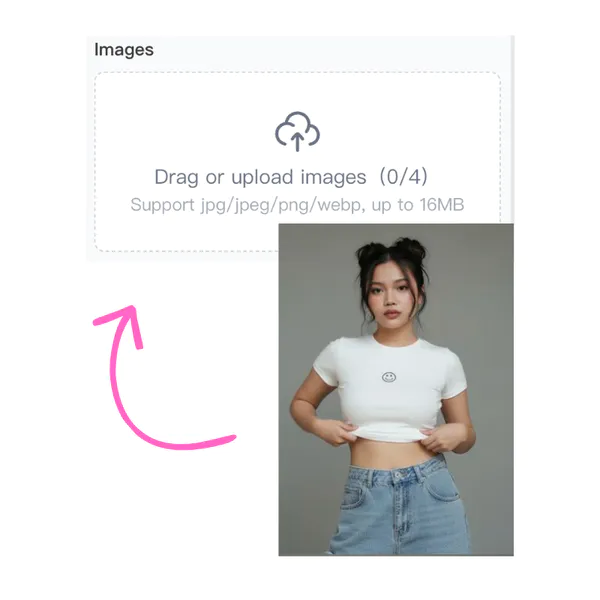 KI-Pose-Generator - Schritt 1: Foto hochladen