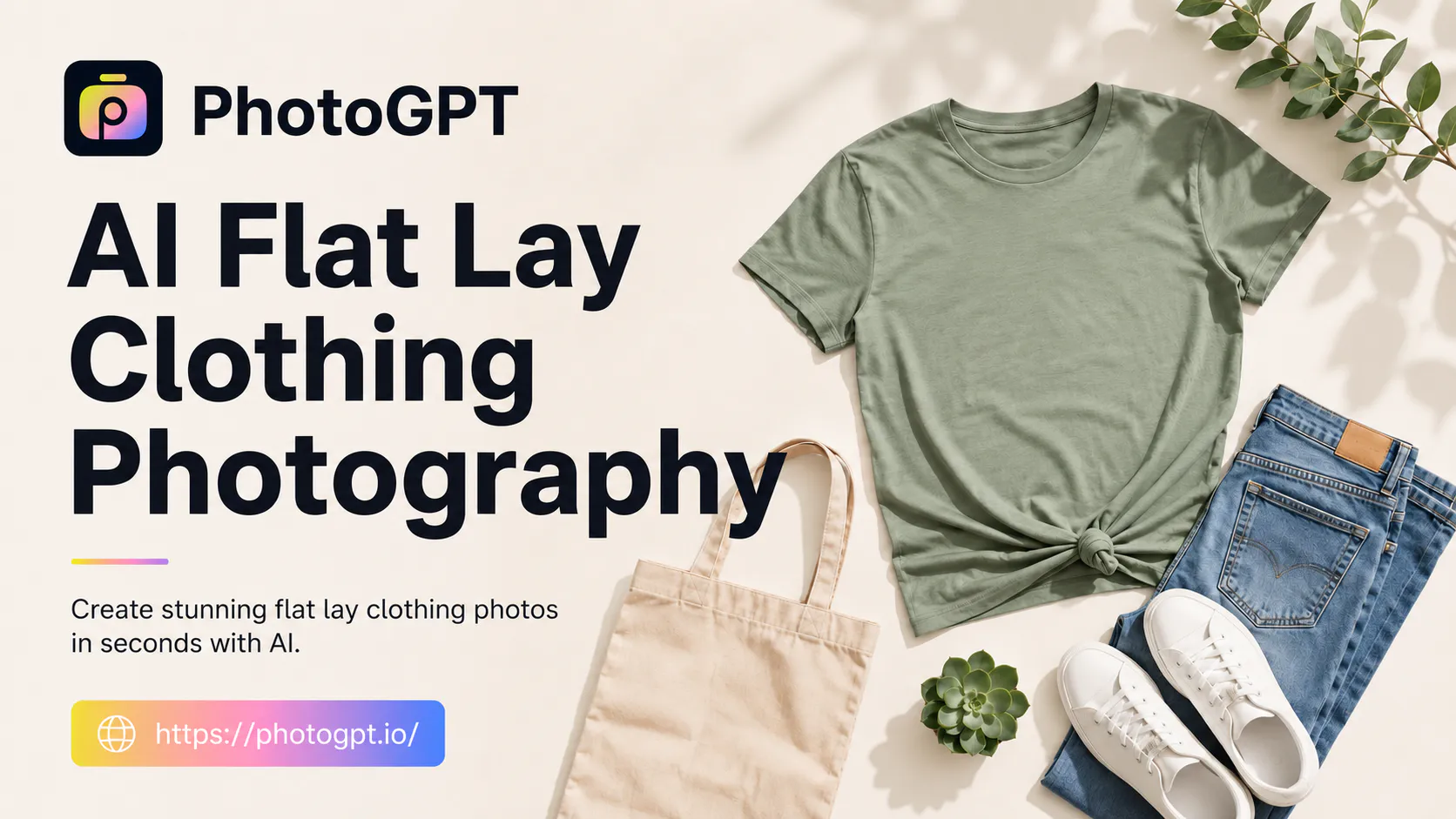 Главное изображение ИИ-фотографии одежды Flat Lay