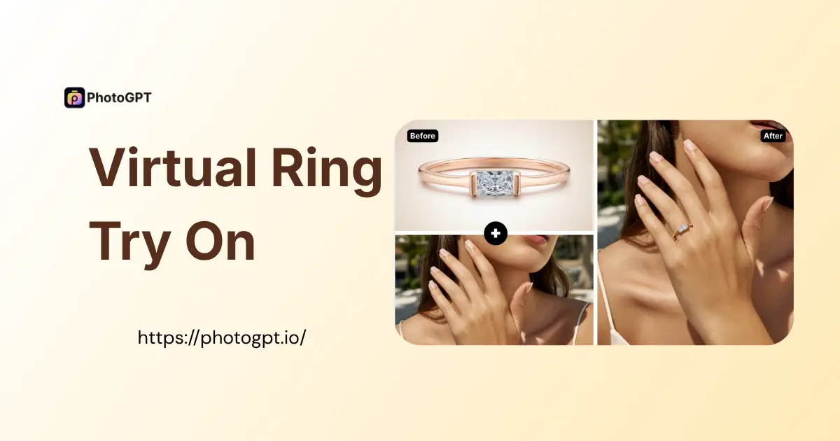 Virtueller Ring-Anprobierer - Ringen Sie Kostenlos mit KI am Hand Visualisieren