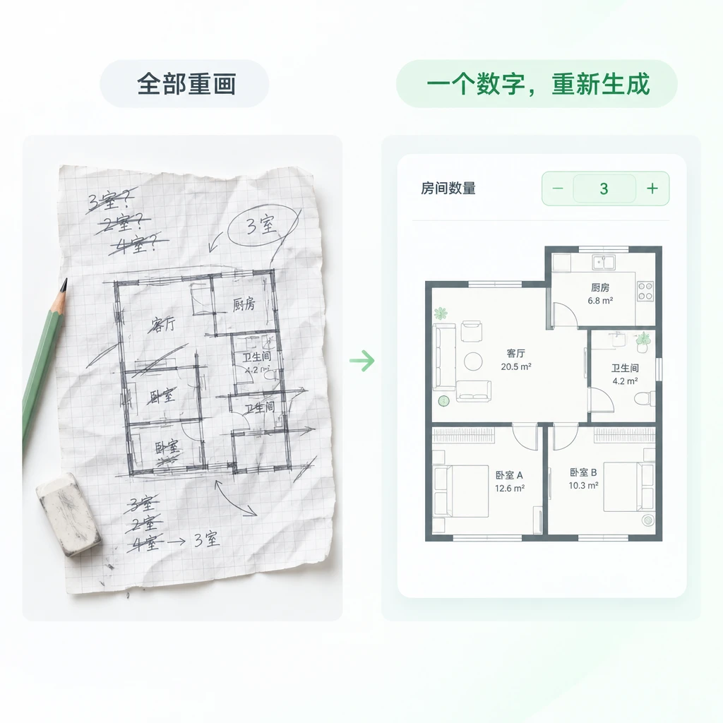 手繪戶型圖還要畫多久?