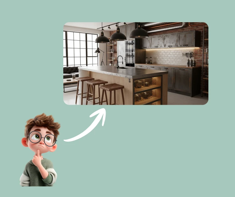 AI 주방 플래너: DIY 주방 스타일링 및 구성을 위한 시각적 가이드