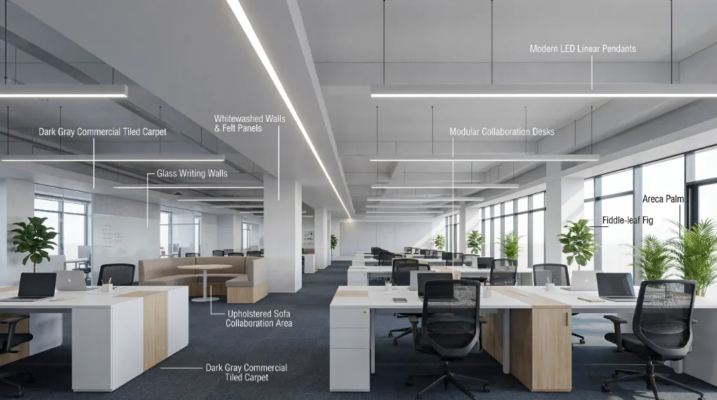 عينة من AI Office Design: النمط Bohemain | RoomDesign
