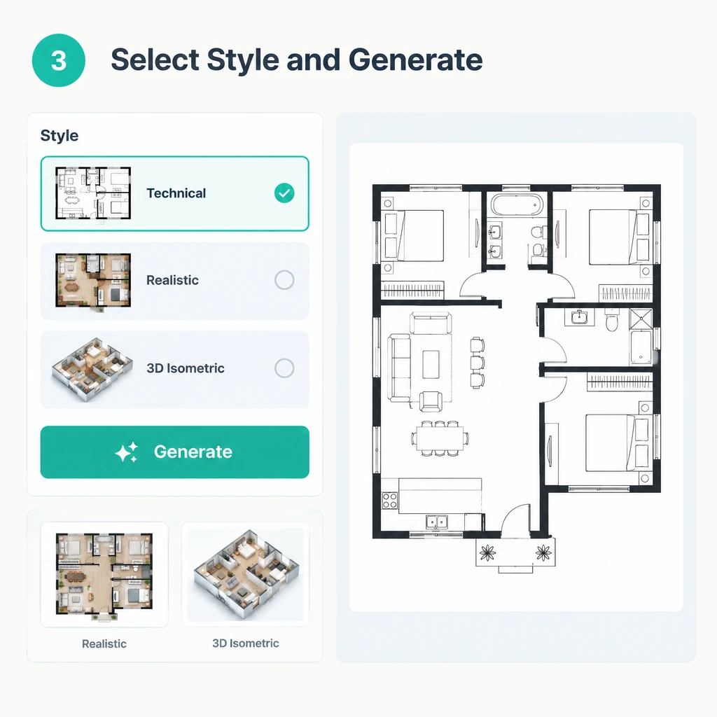 3. Select Style and Generate