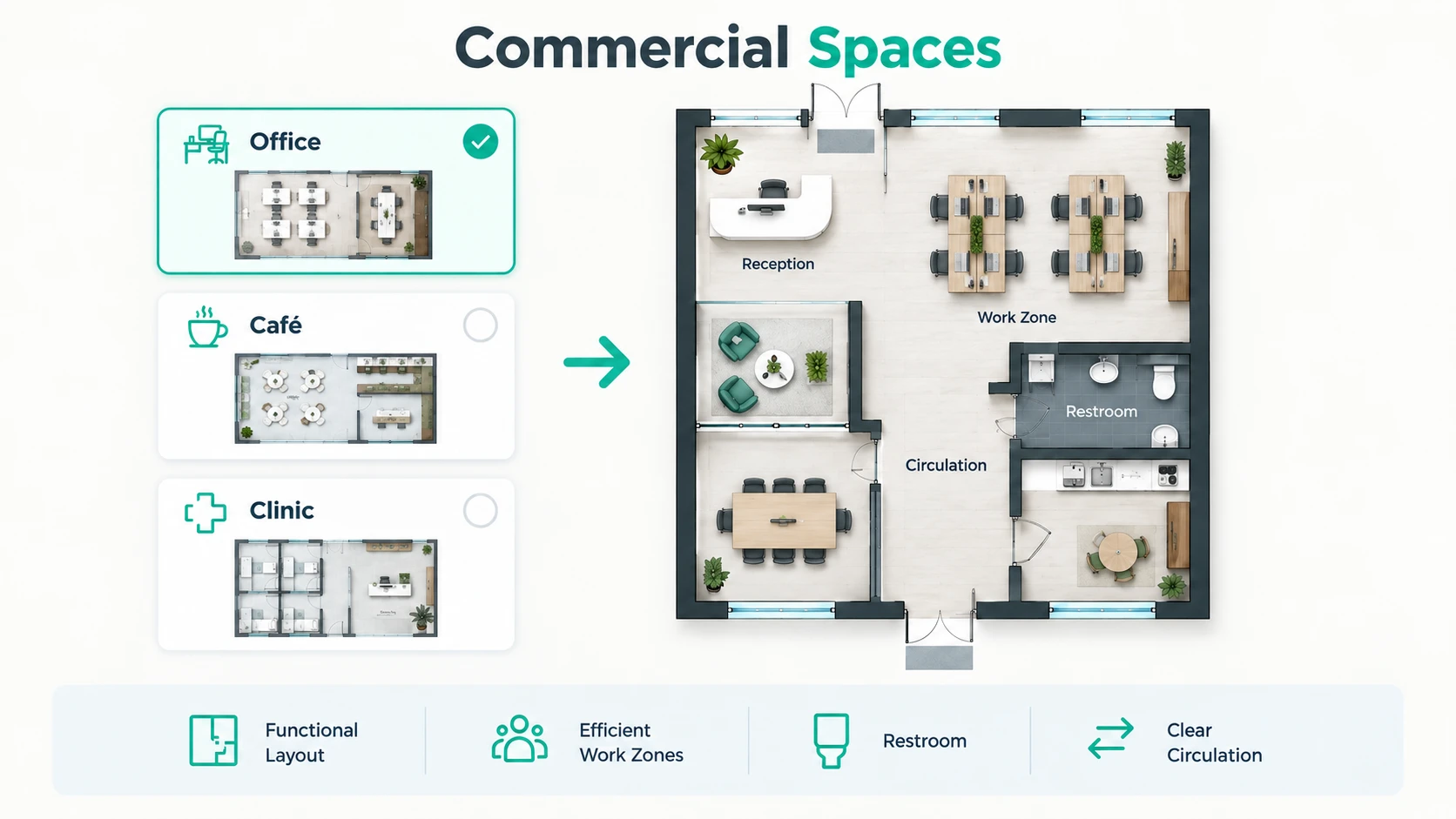Plan Commercial Spaces