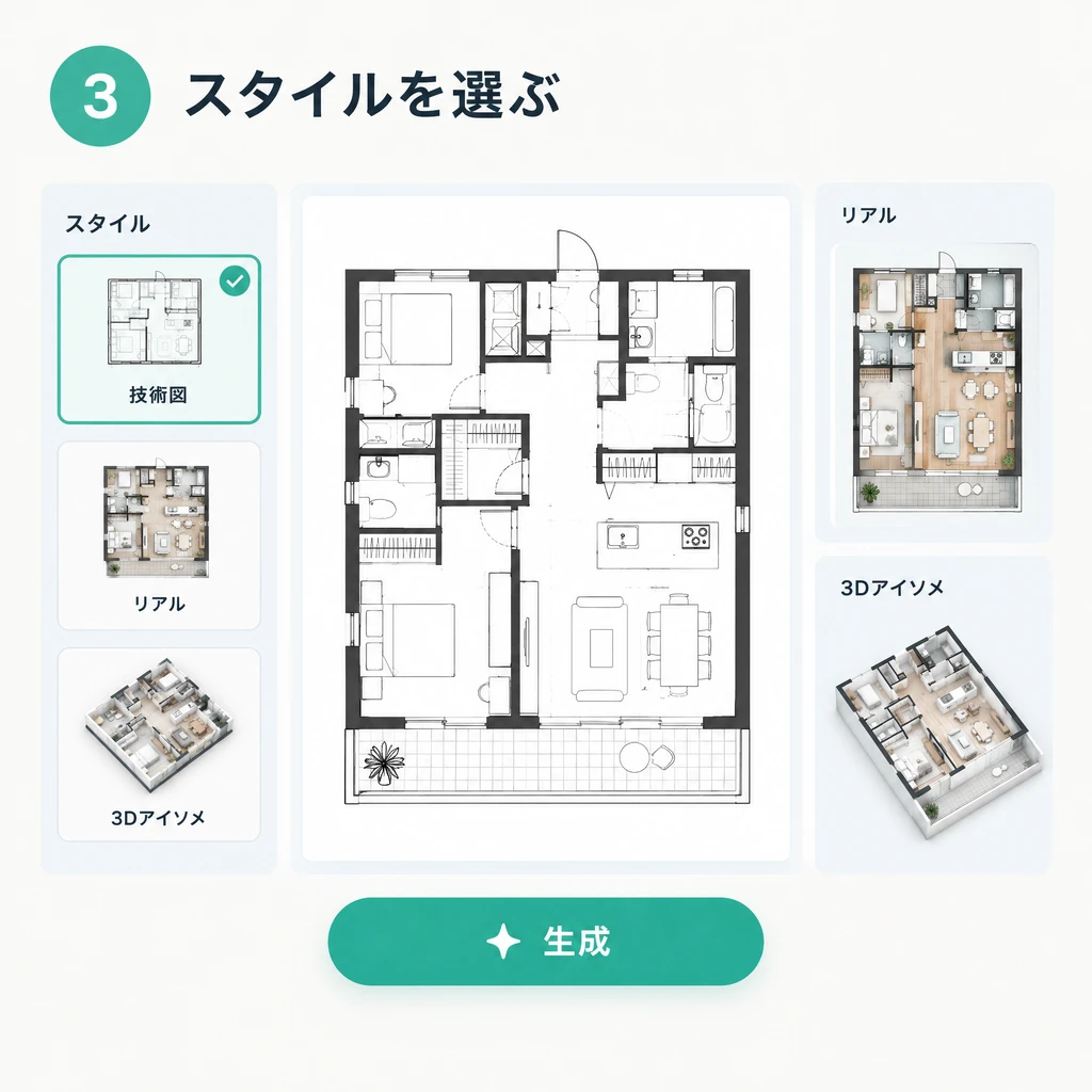 3. スタイルを選ぶ