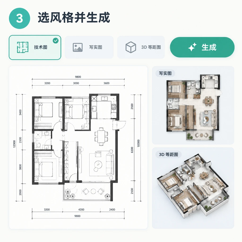 3. 选风格并生成