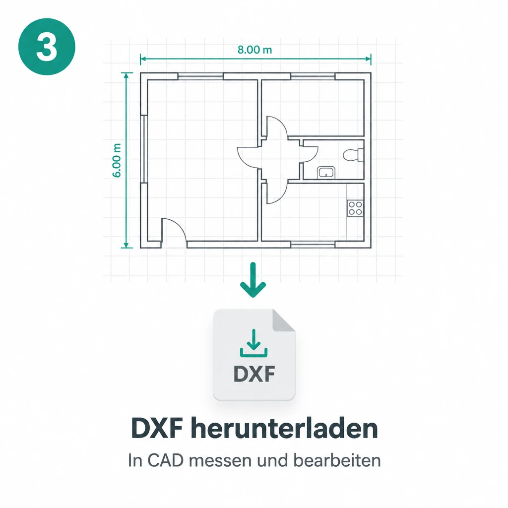 3. DXF herunterladen