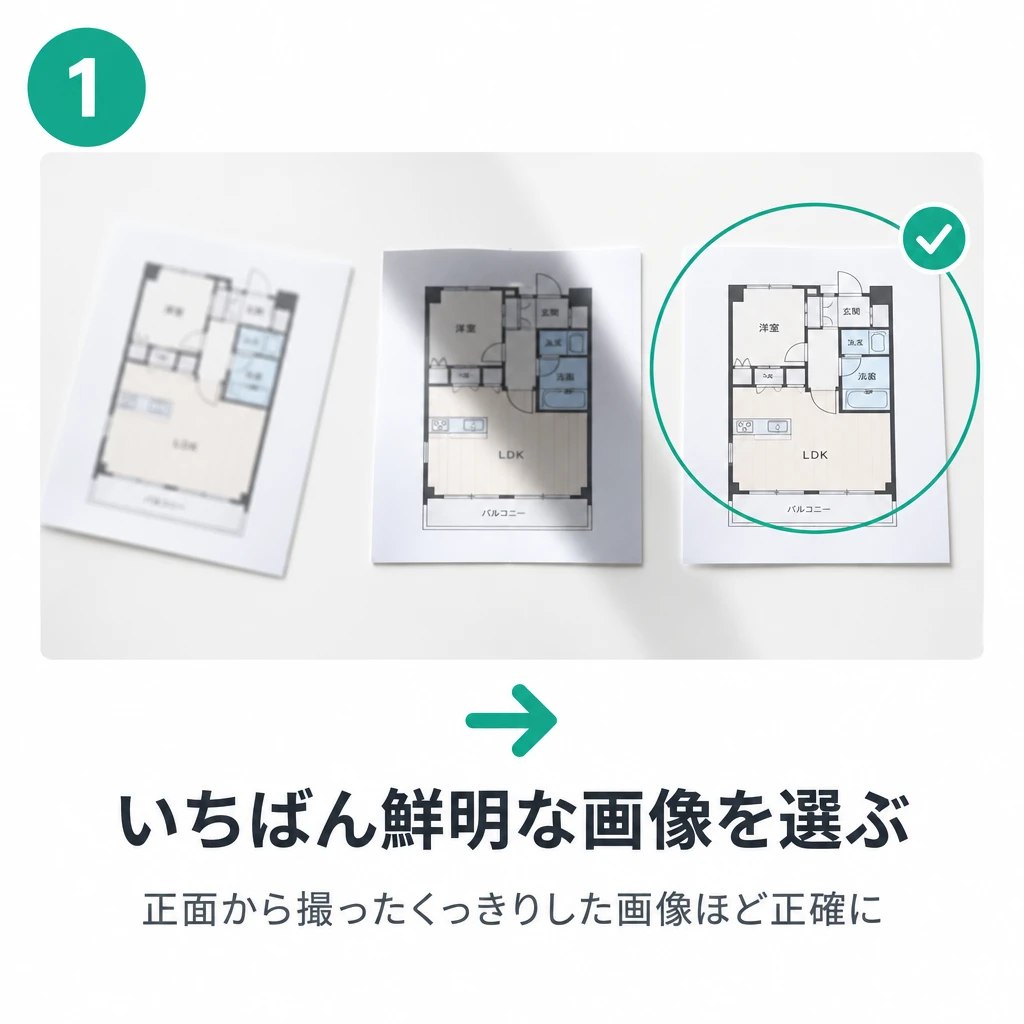 1. いちばん鮮明な画像を選ぶ