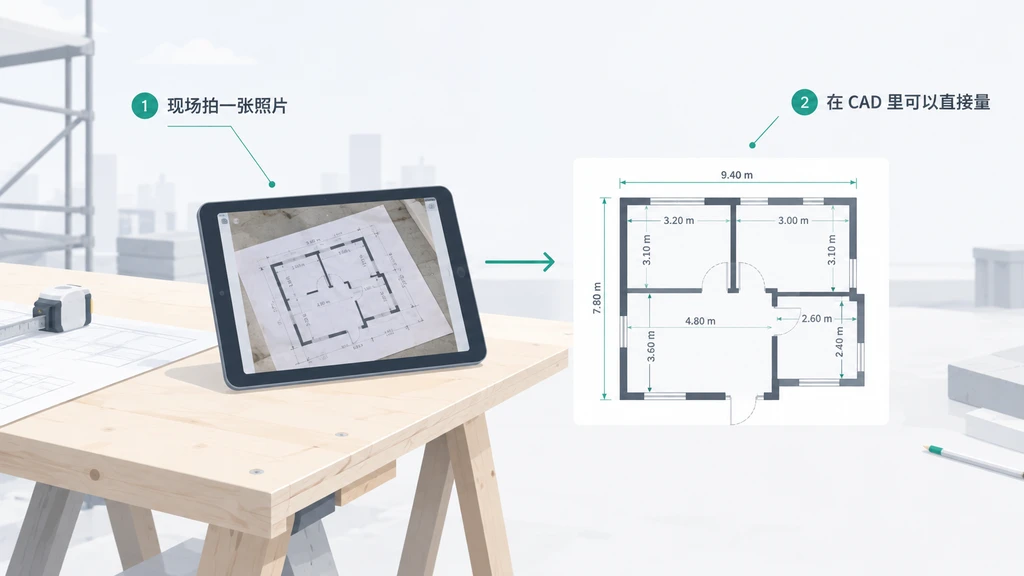 图片转 DXF 转换器: 用照片重建平面图