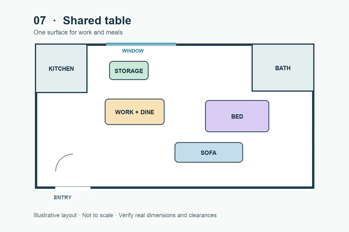 Let One Table Handle Meals and Work