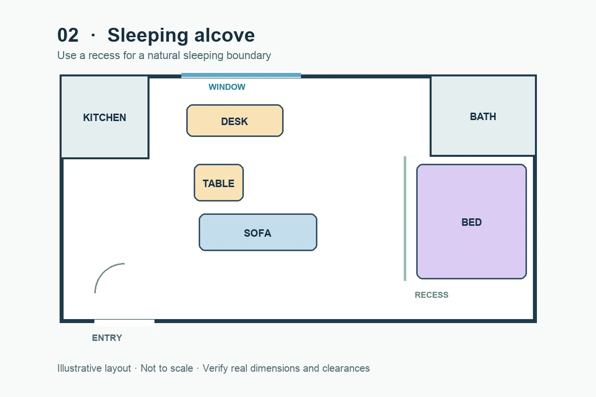 Turn an Alcove Into a Sleeping Nook