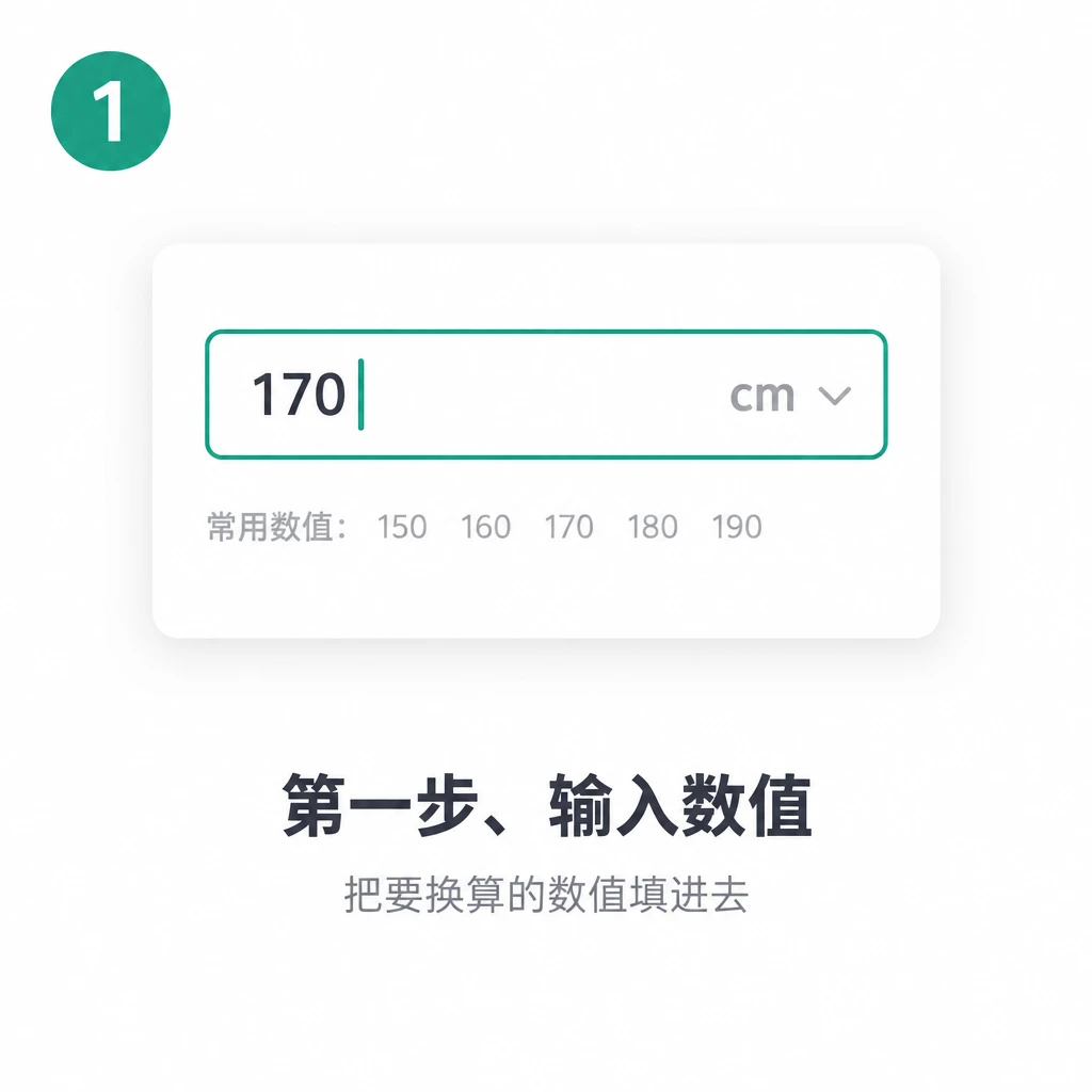 第一步、输入数值