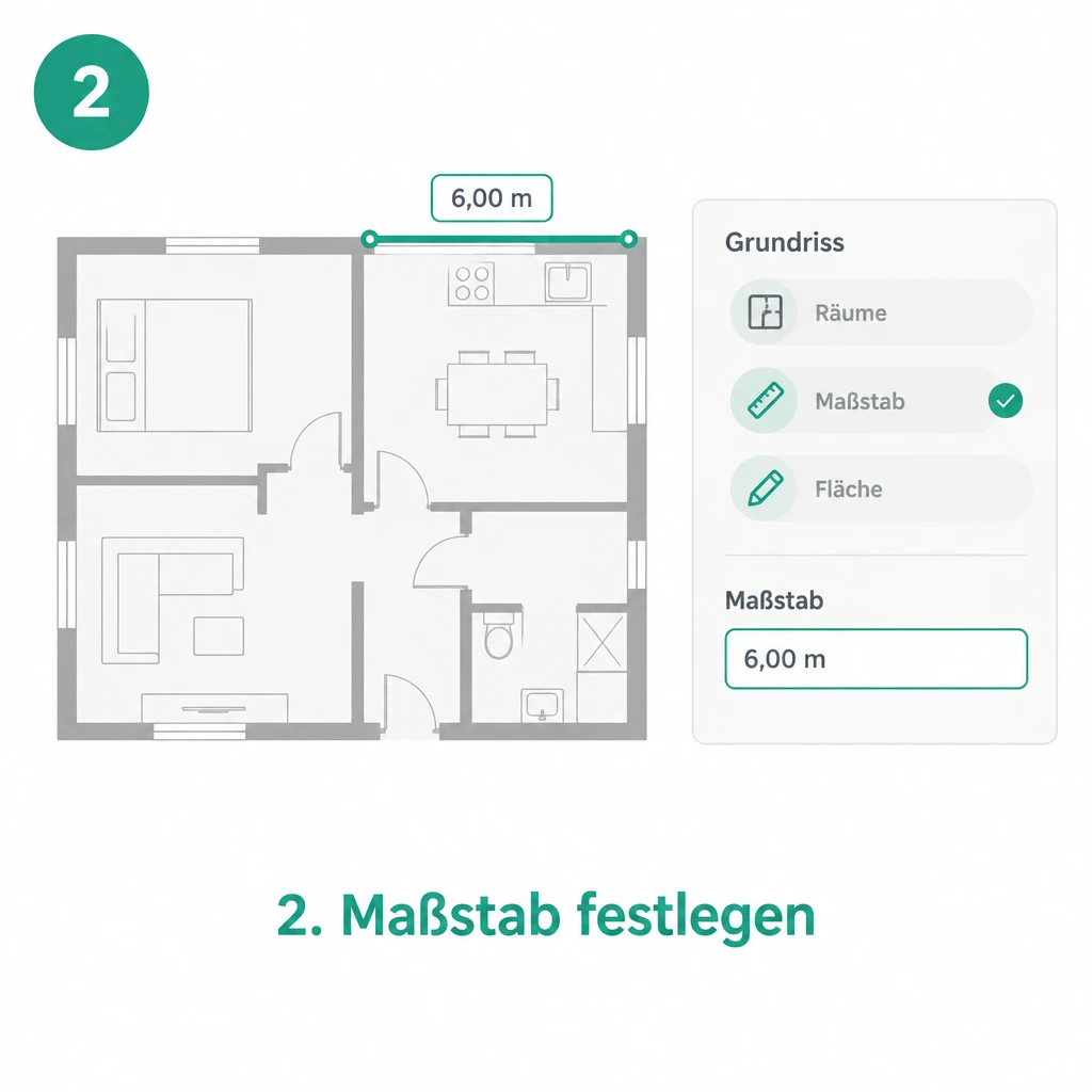 2. Maßstab festlegen