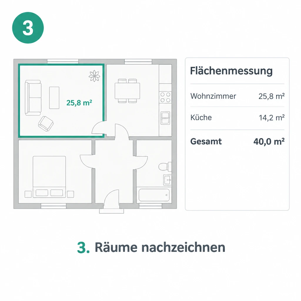 3. Räume nachzeichnen