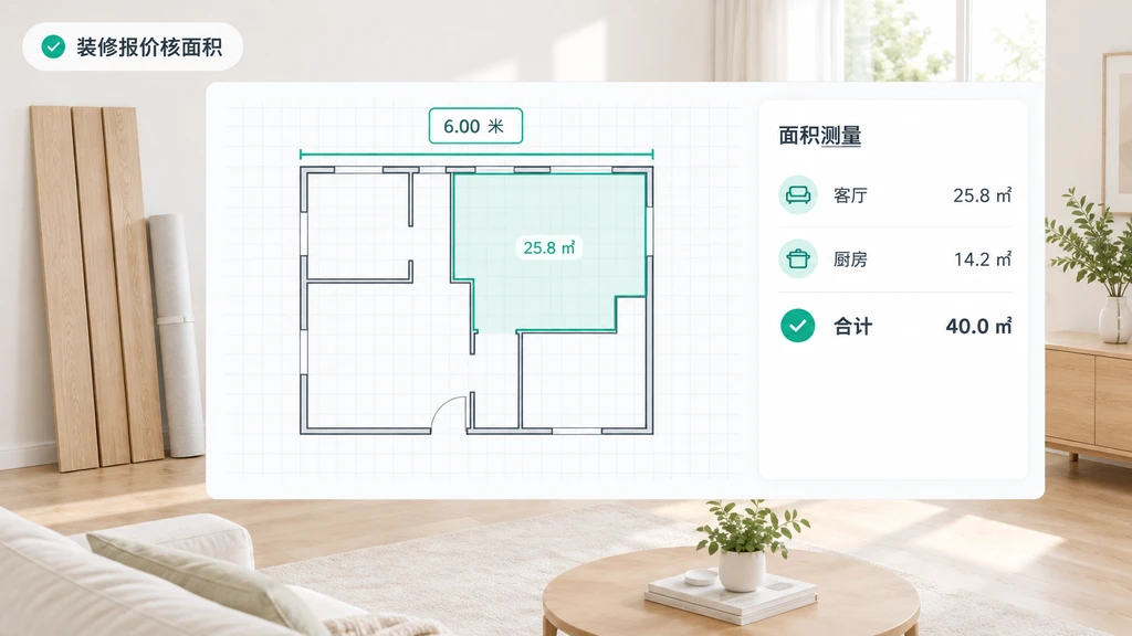 装修报价核面积