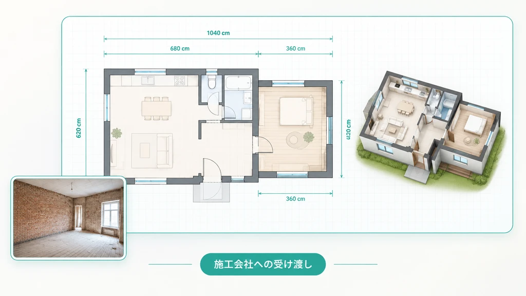 施工会社への受け渡し