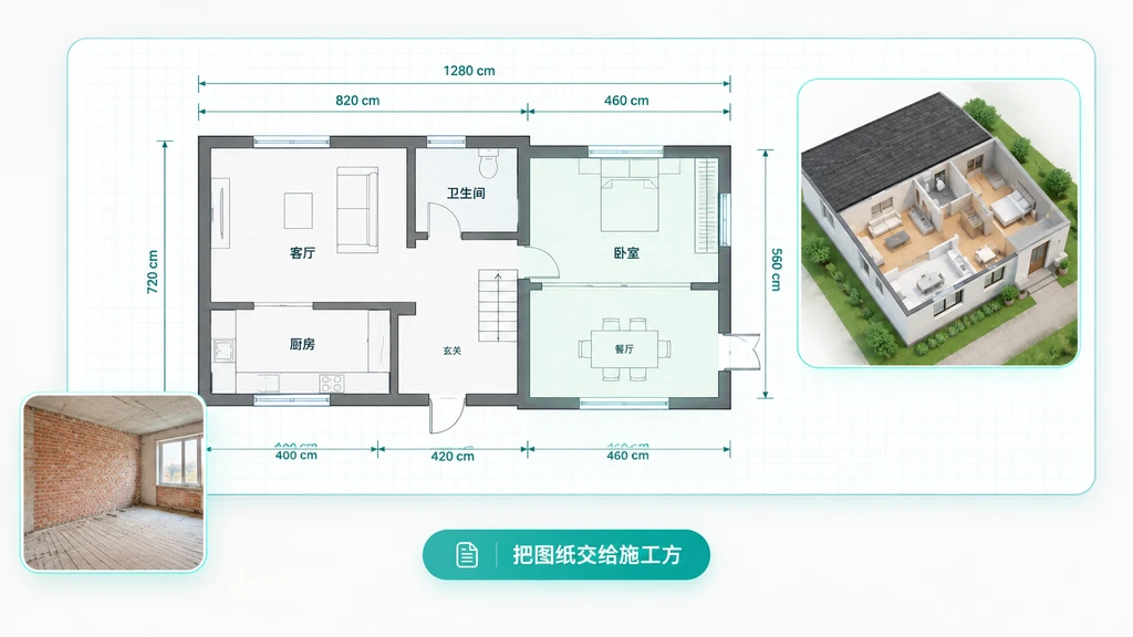 把图纸交给施工方