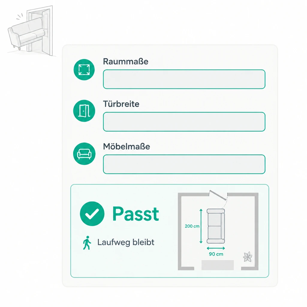 Warum der Möbel Passform Rechner besser ist als Schätzen
