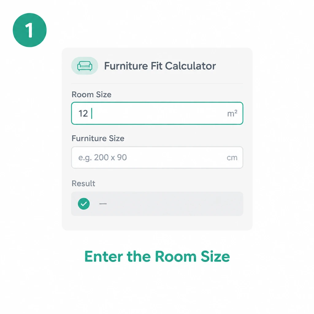 Step 1: Enter the Room Size