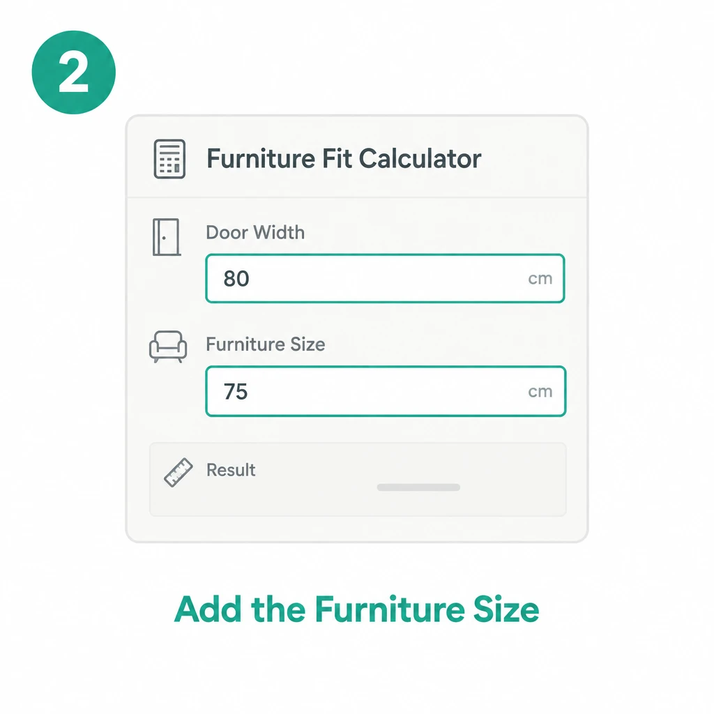 Step 2: Add the Furniture Size