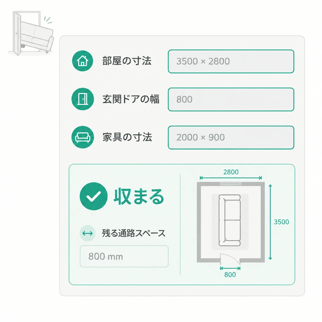 寸法の目測より家具サイズ計算・配置チェックツールが優れている理由