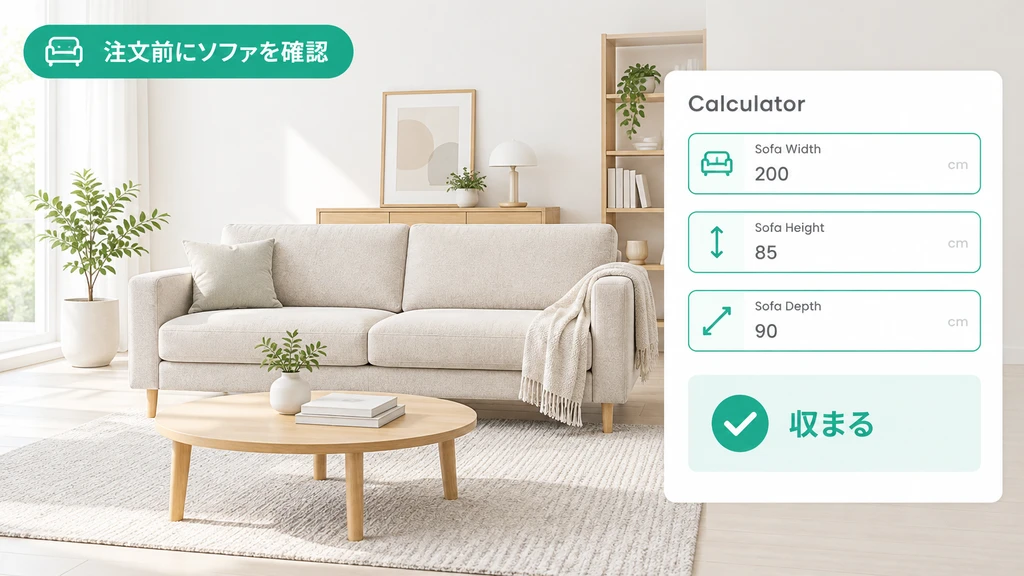 ソファを買う前に確認