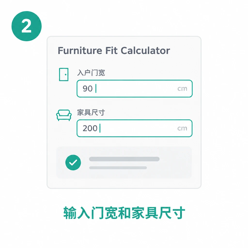 步驟 2:新增家具尺寸