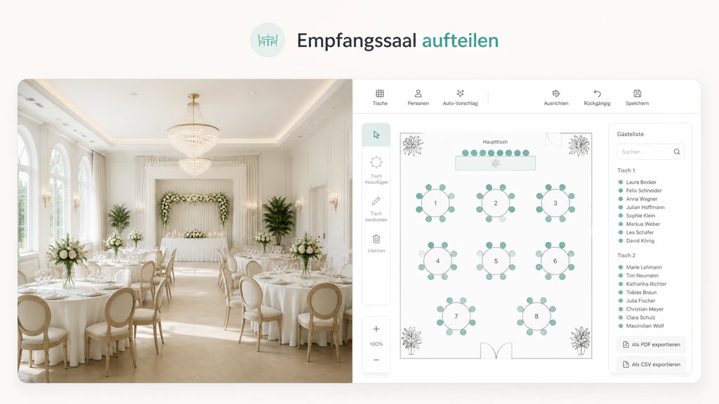 Empfang durchplanen