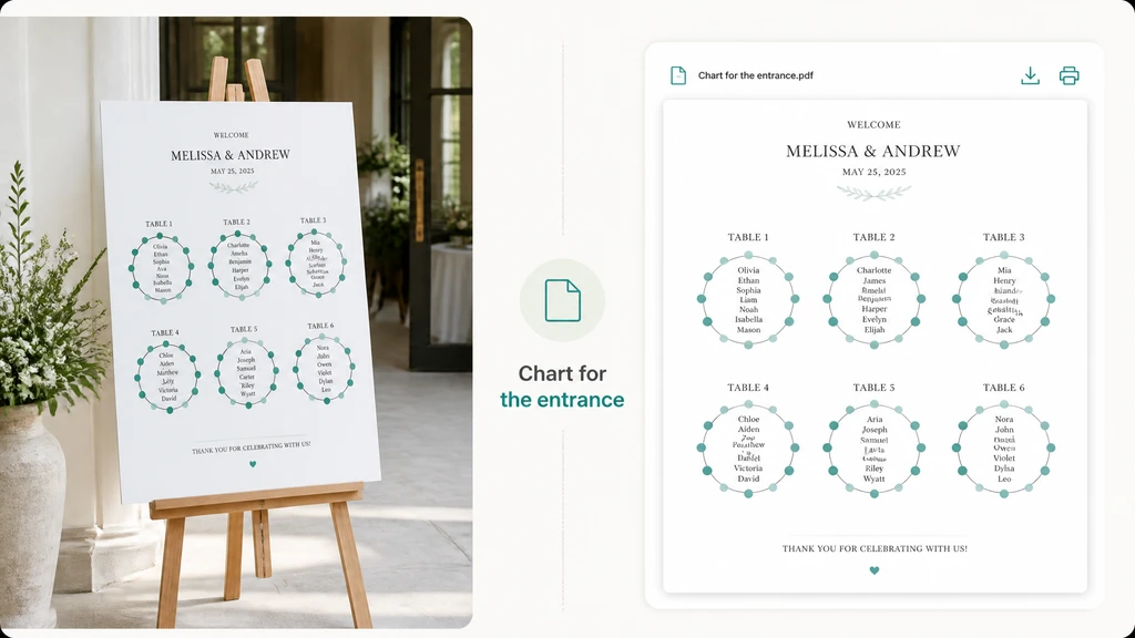 Print a Chart for the Door