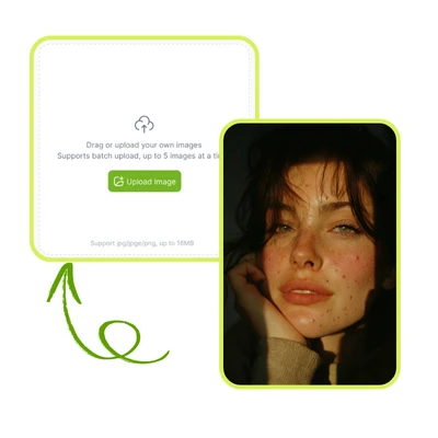 KI-Makelentferner: Schritt 1 - Laden Sie das zu reinigende Foto hoch