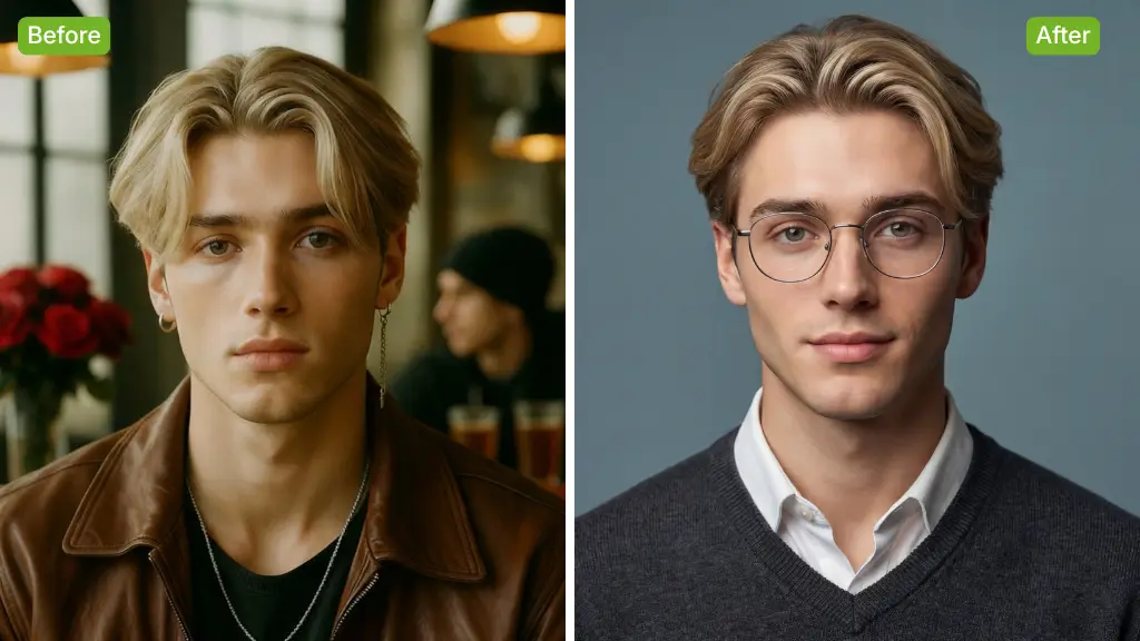 Beispiel des KI-Business-Foto-Generators: Modern – nachher