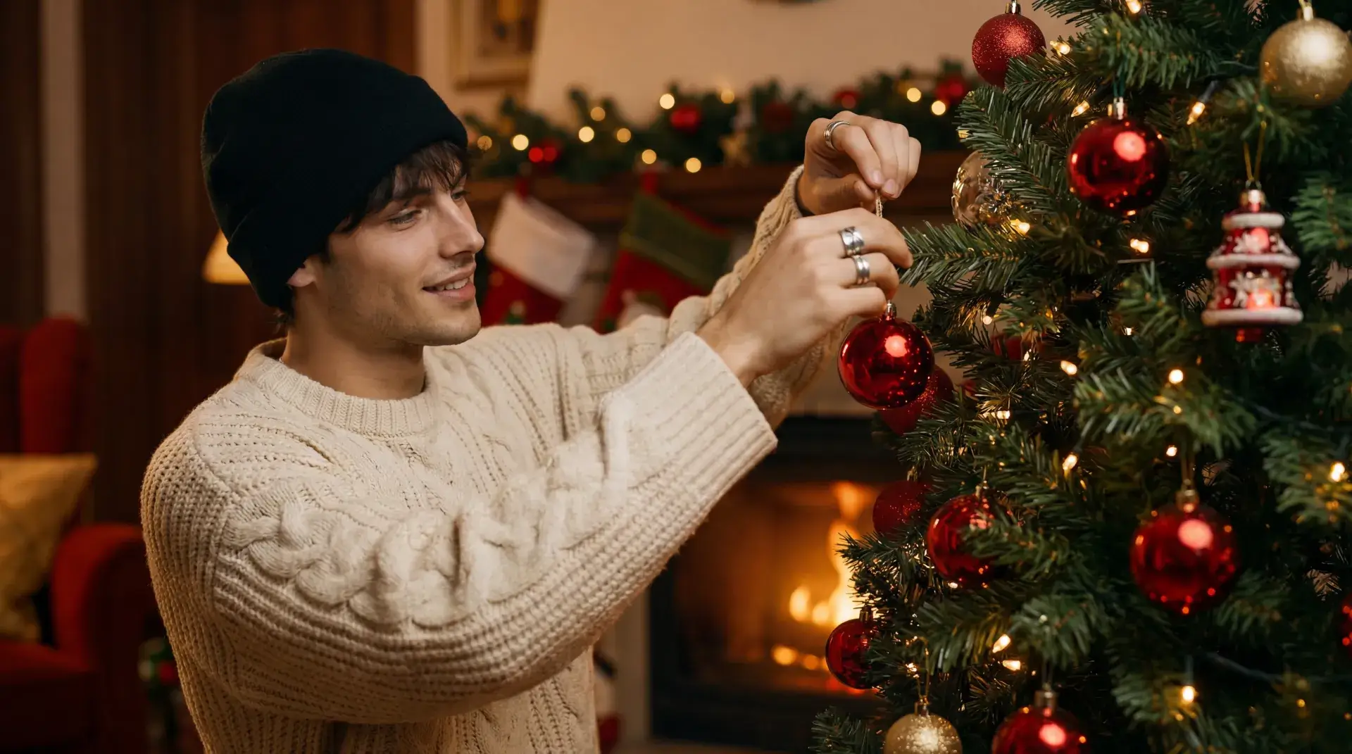 AI Christmas Photo Generator Sample: Cozy after