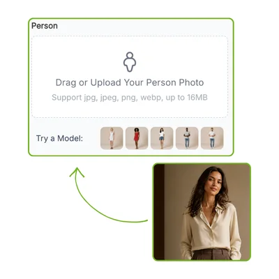 AI Clothes Changer - Step 1: Upload Your Photo or Pick a Model
