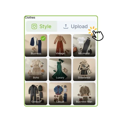 AI Clothes Changer - Step 2: Add a Clothing Reference or Pick a Preset