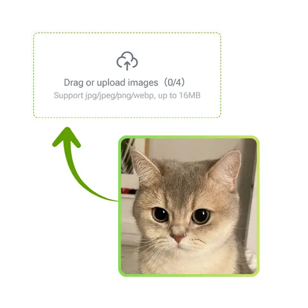 AI Coloring Page Generator - Step 1: Upload Your Image or Sketch