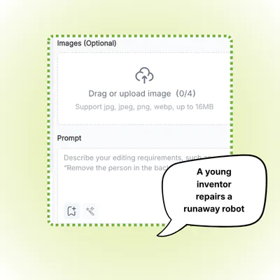 AI Comic Generator - Step 1: Input Your Prompt