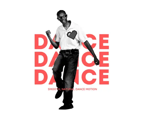 流畅自然的舞蹈动作