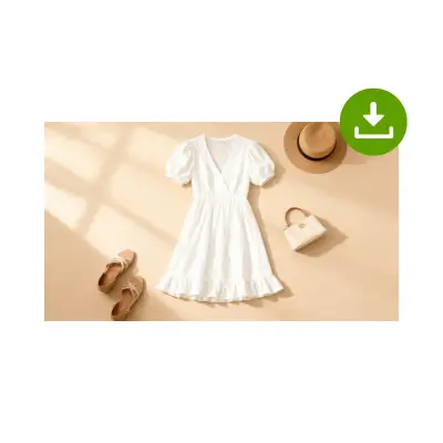 Photographie de Vêtements à Plat par IA : Étape 3 : Téléchargez Votre Photo de Flat Lay Prête