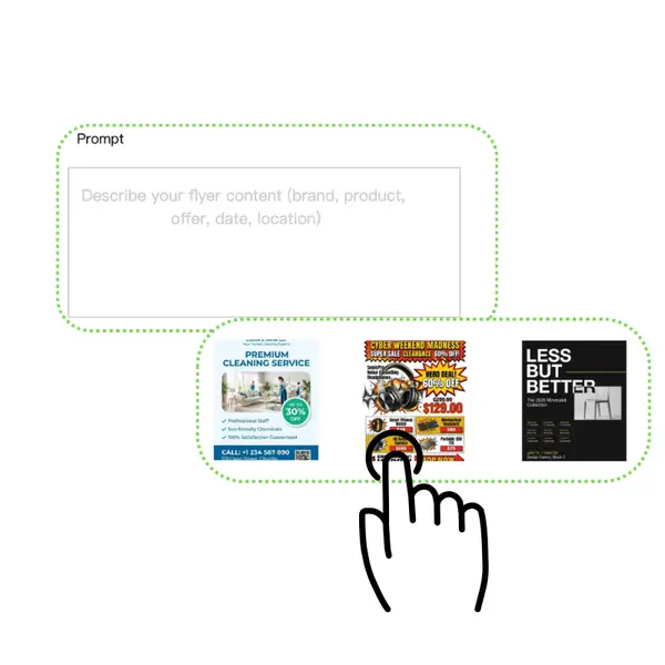 AI Flyer Maker - Step 1: Enter Your Text Prompt