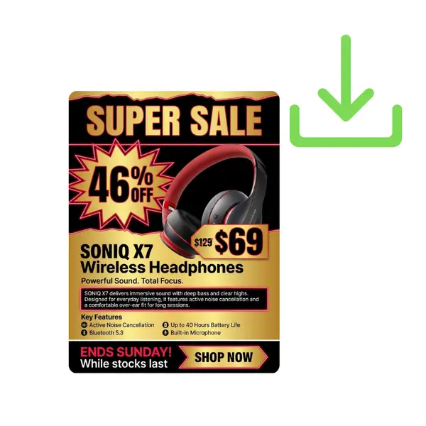 AI Flyer Maker - Step 3: Download Your Flyer