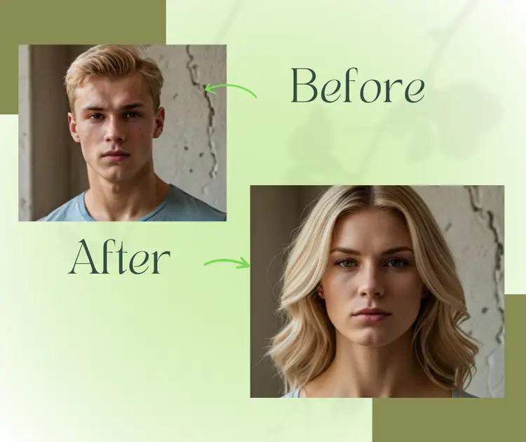 Por qué elegir el filtro de cambio de género con IA