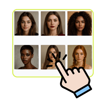 Changeur de coiffure AI : Étape 2 : Choisissez ou décrivez votre coiffure