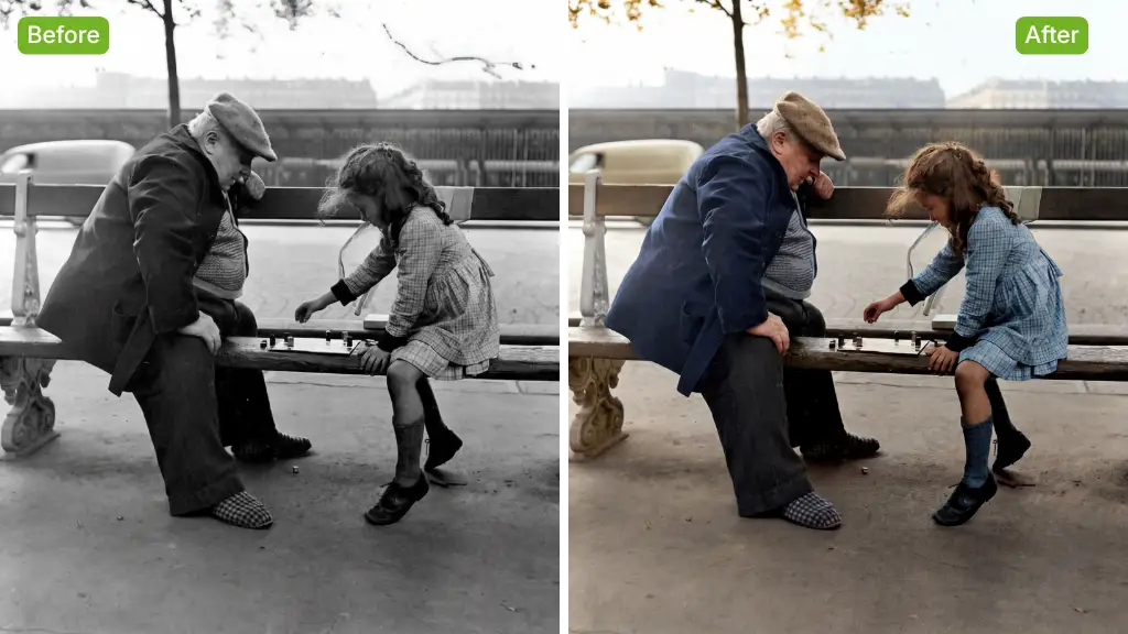 AI Image Colorizer Sample: Colorized photo