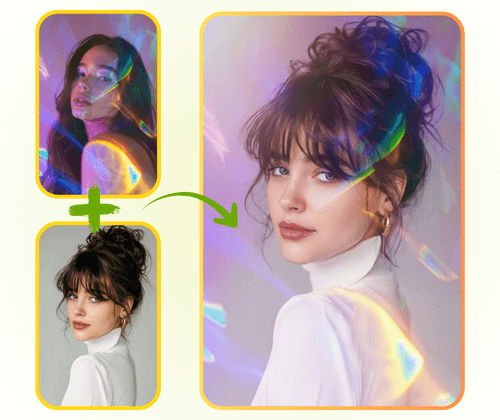 Combineur d'Images IA : Contenu Créatif pour les Réseaux Sociaux