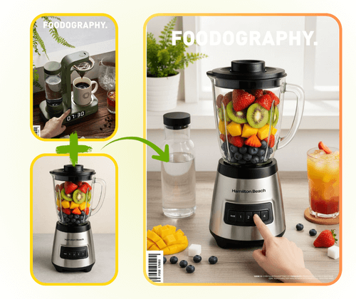 Combineur d'Images IA : Publicités et Matériel Marketing Professionnels