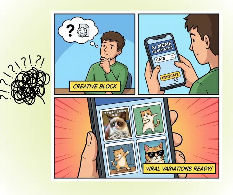 Генератор мемов на основе ИИ – Заканчиваются идеи для контента?